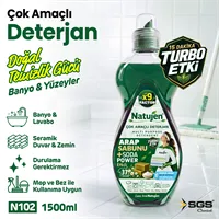 NATUJEN ÇOK AMAÇLI DETERJAN ARAP SABUNU SODA 1500 ML 7