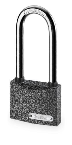 Padlock / Grey Painted /Long Shackle 38MM 1