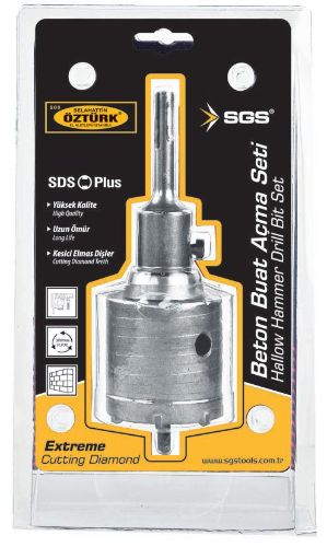 SDS Plus Hallow Hammer Core Drill Bit Set 65mm 3