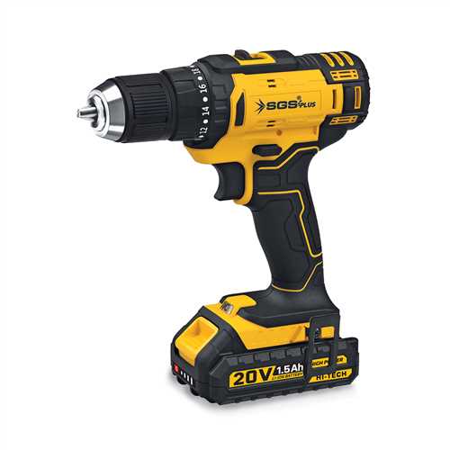 Cordless Drill 20V 1.5Ah
2 Battery 1 Charger 4