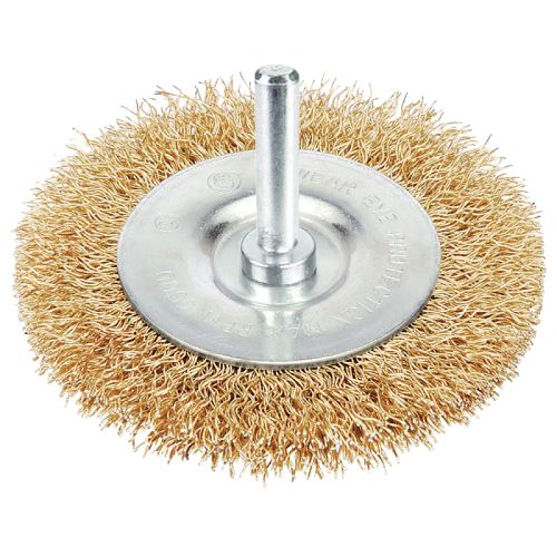 Crimped Wire Circular Brush With Pin 75 mm 1