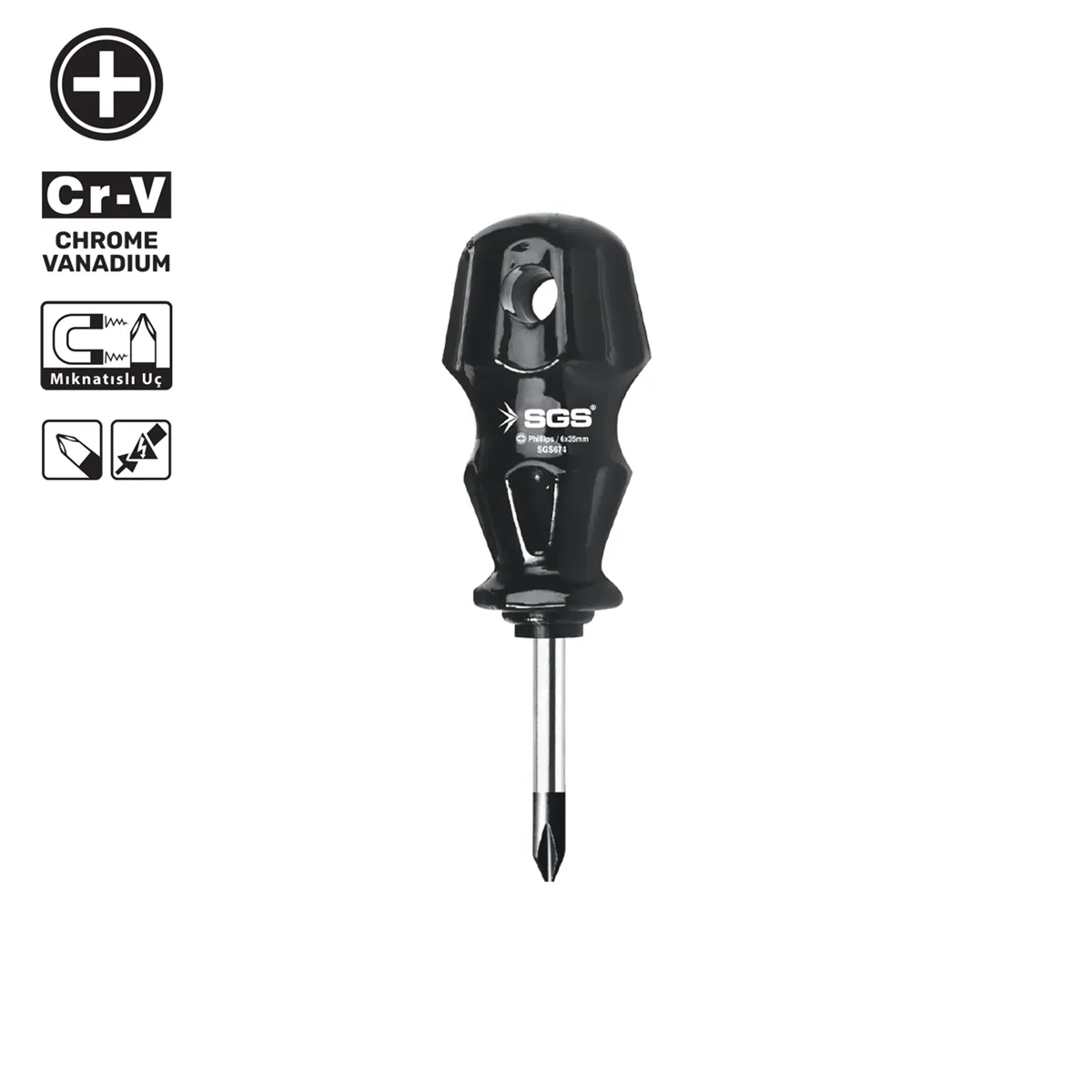 6*35  Screwdriver Phillips-Black Series 1