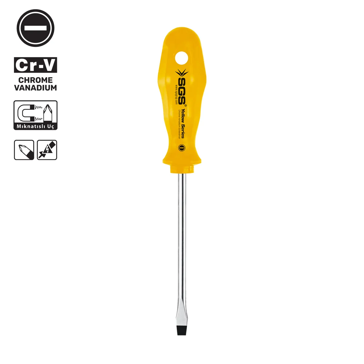 6*150 Screwdriver Slotted-Yellow Series 1