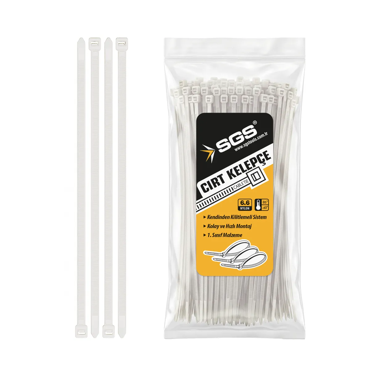 Cable Tie White 8,0*200mm 1