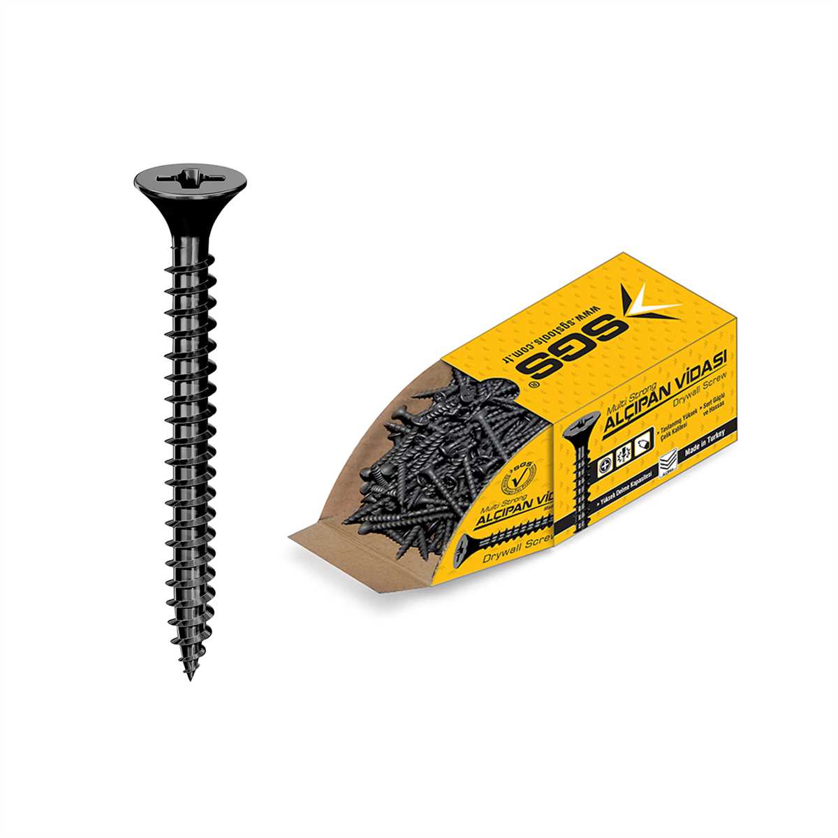 ALÇIPAN VİDASI SIK DİŞLİ 3,5*25MM  (PK/1000AD) 1