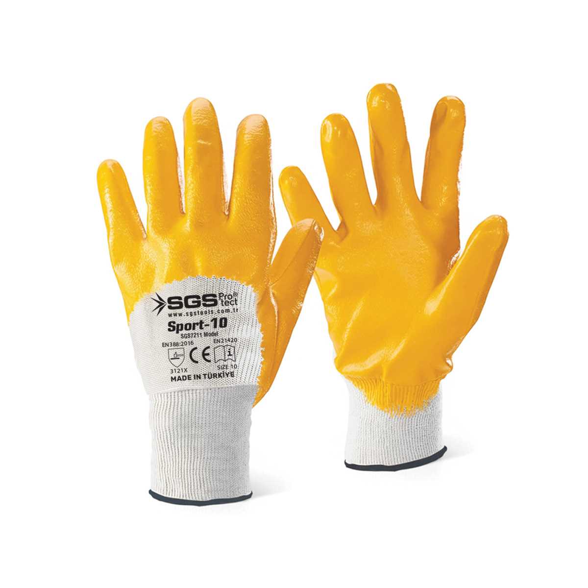 Nitrile Coated Polyester Gloves Sport-10 1