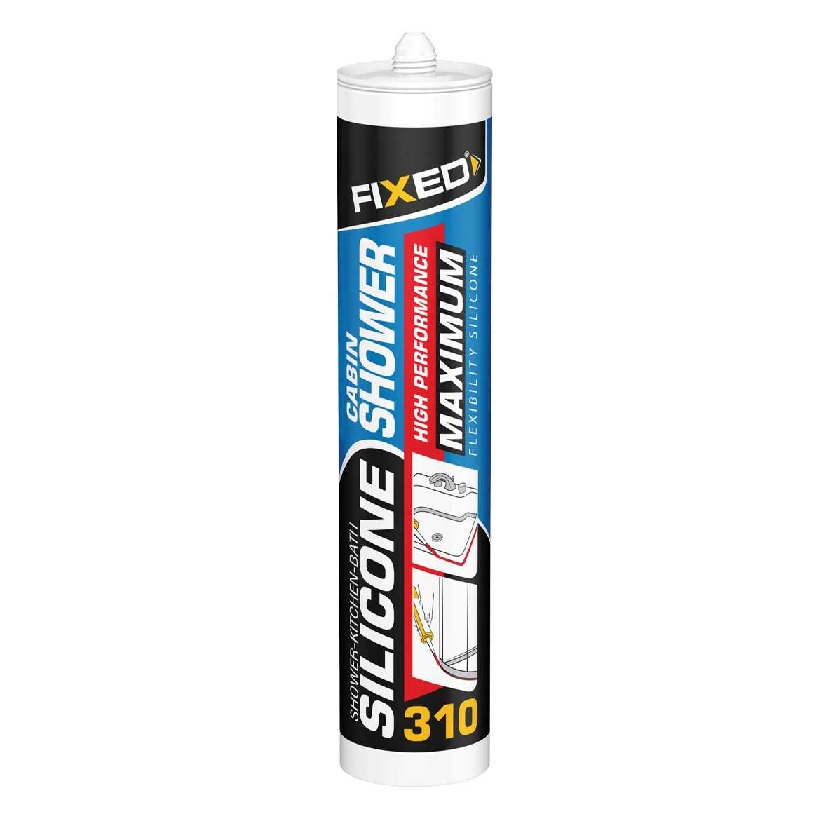 Shower Cabin Silicone 330 Gr. 1