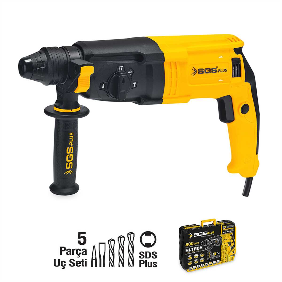 KIRICI-DELİCİ MATKAP 800 Watt 26 MM 3.1 KG (SDS PLUS) 1