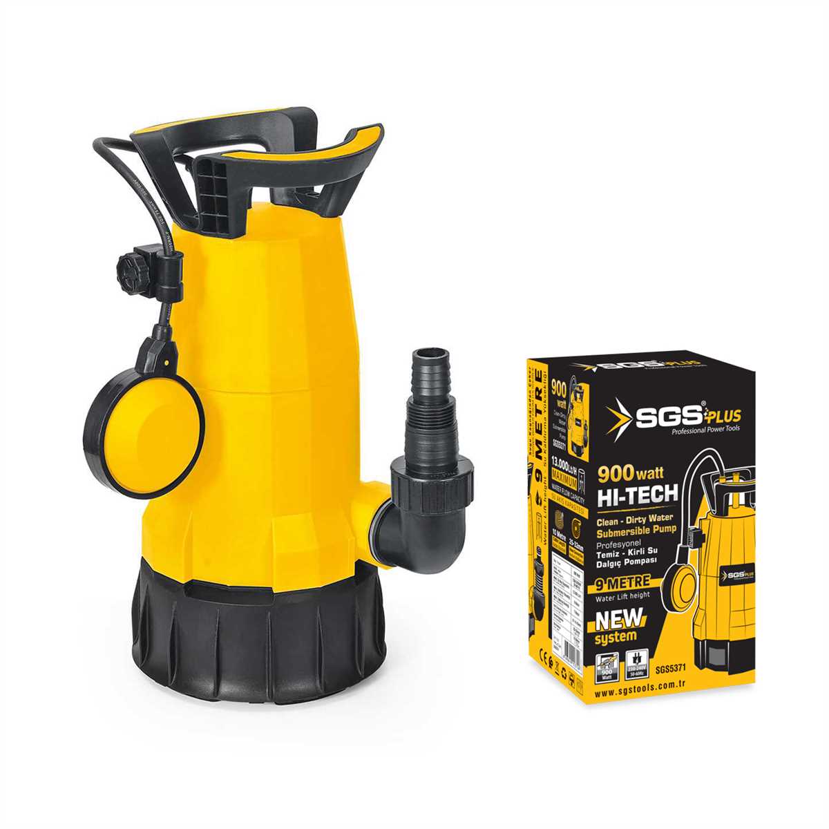 Clean - Dirty Water Submersible Pump 900 Watt 1