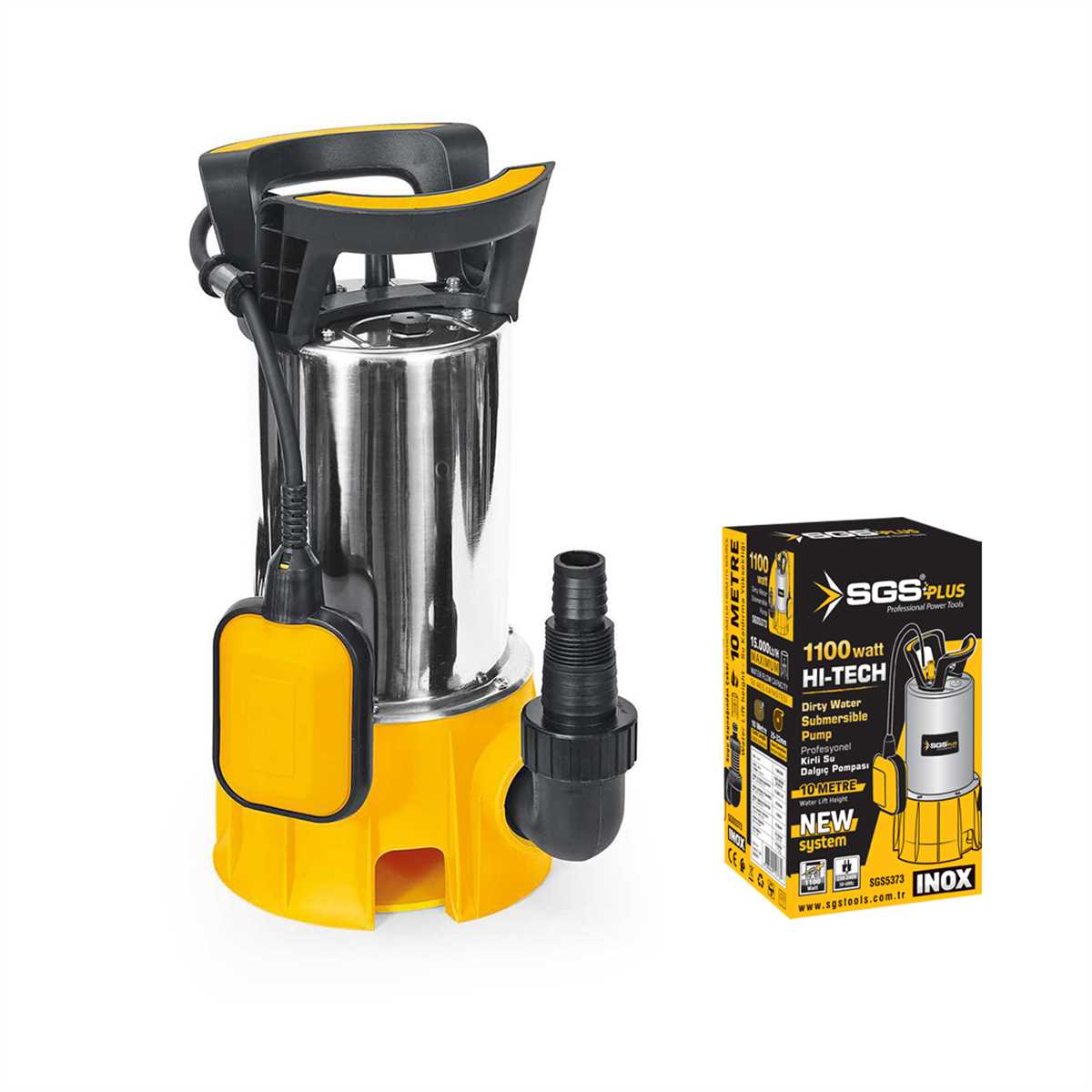 KİRLİ SU DALGIÇ POMPASI 1100 WATT (INOX) 1