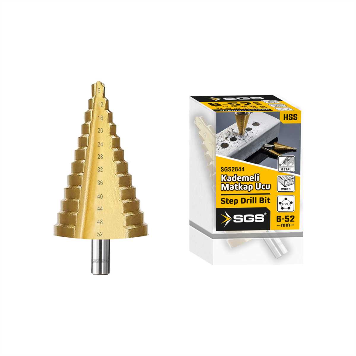 HSS Step Drill Bit Ø4-52mm 1