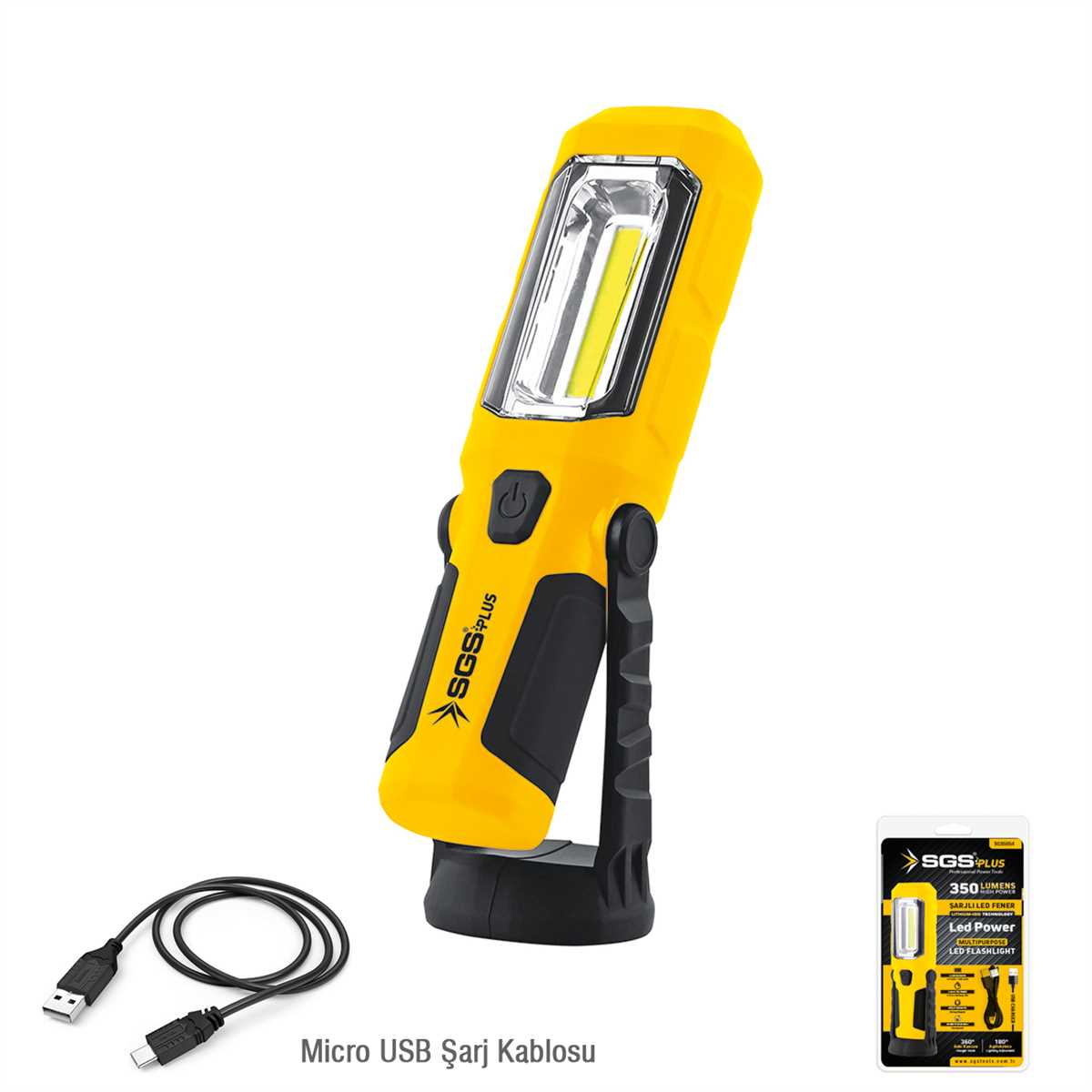 Rechargeable Led Flashlight 350 Lumens 1