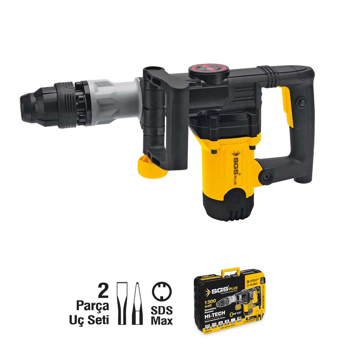 ELEKTROPNOMATİK KIRICI SDS MAX 1300 WATT 23 JOULES 7 KG 1
