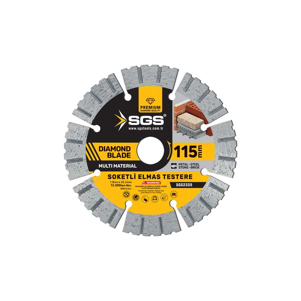 Segment Cutting Disc Diamond Blade Multi Material 115*1,9MM 1