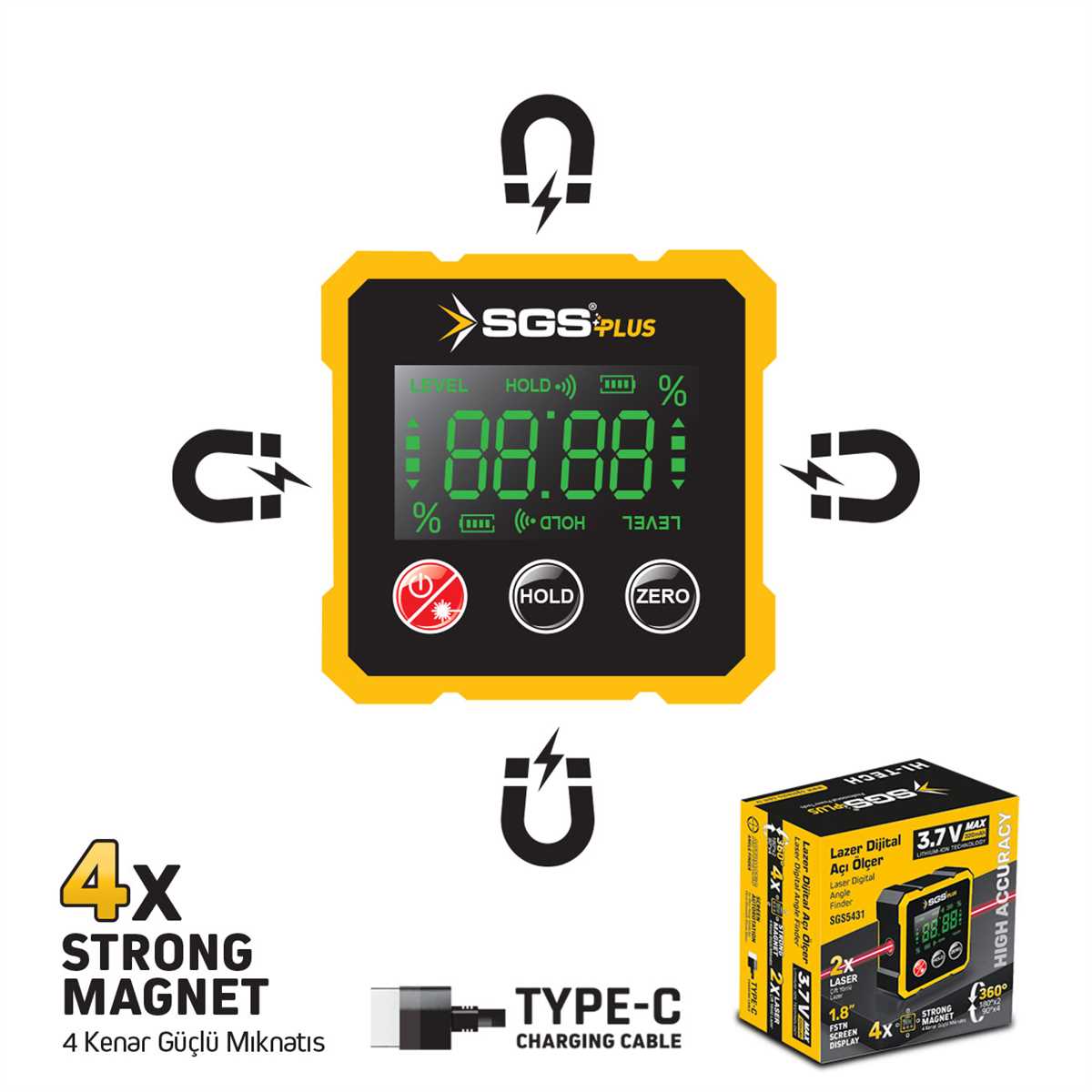 Sgs 5431 Lazer Dijital Açı Ölçer 1 4546Sgs5431 3