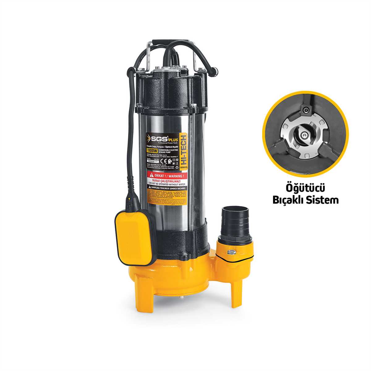 FOSEPTİK DALGIÇ POMPA 1100W /1.5HP BIÇAKLI 1