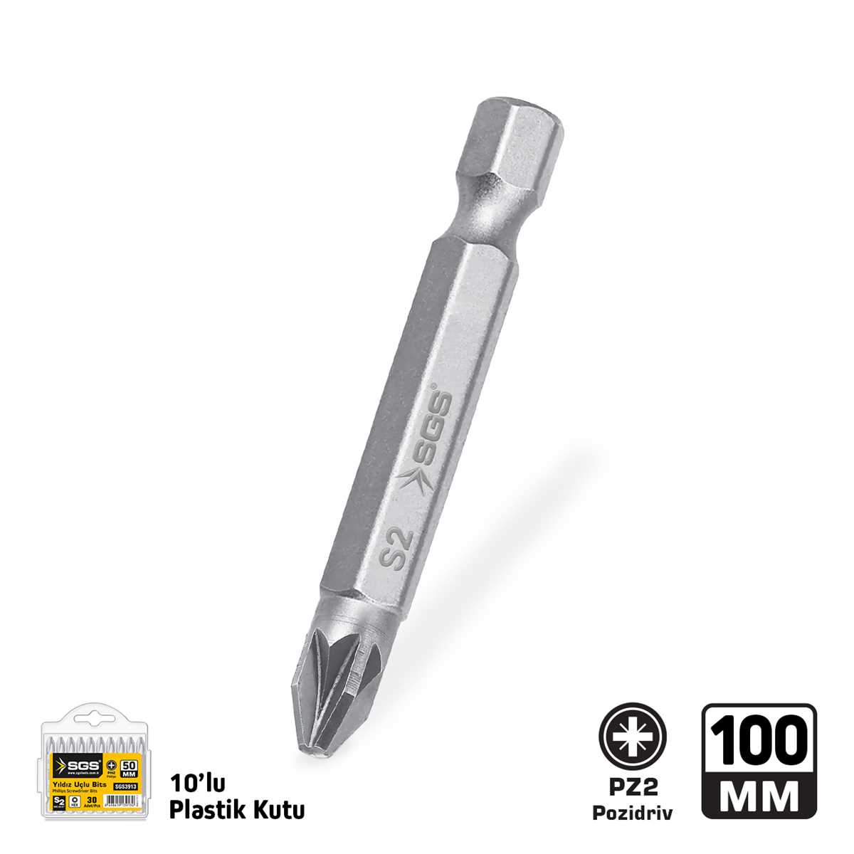 Phillips Screwdriver Bits S2 PZ2*100mm 1
