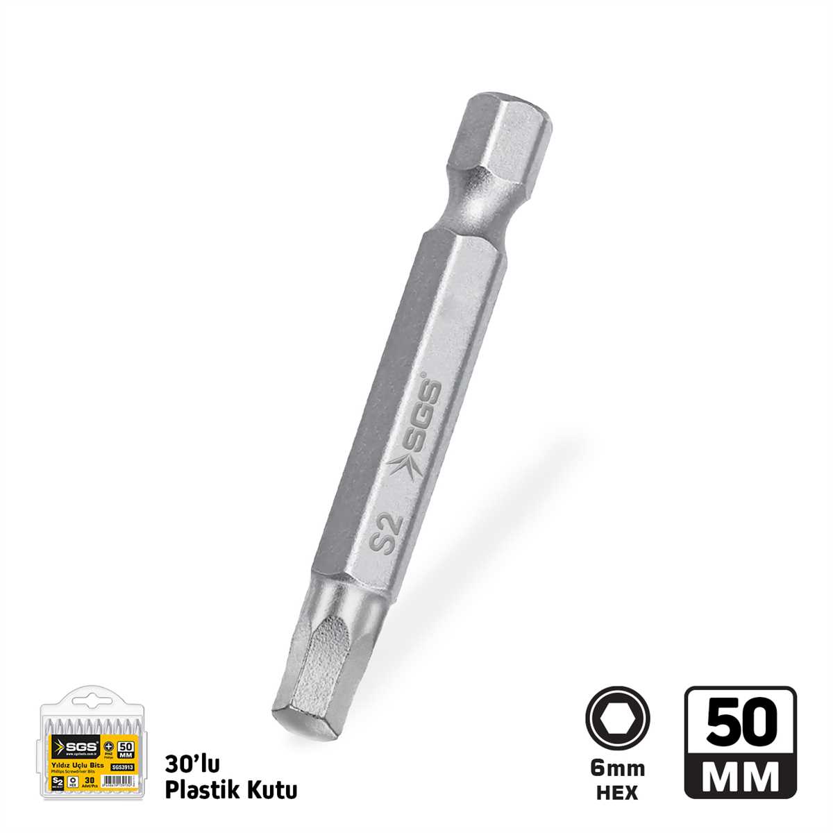 ALLEN UÇLU BİTS S2 6mm*50mm Sand-Pro Series 1