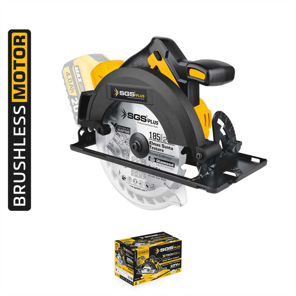 X-TECH Brushless Circular Saw 185 MM
 1