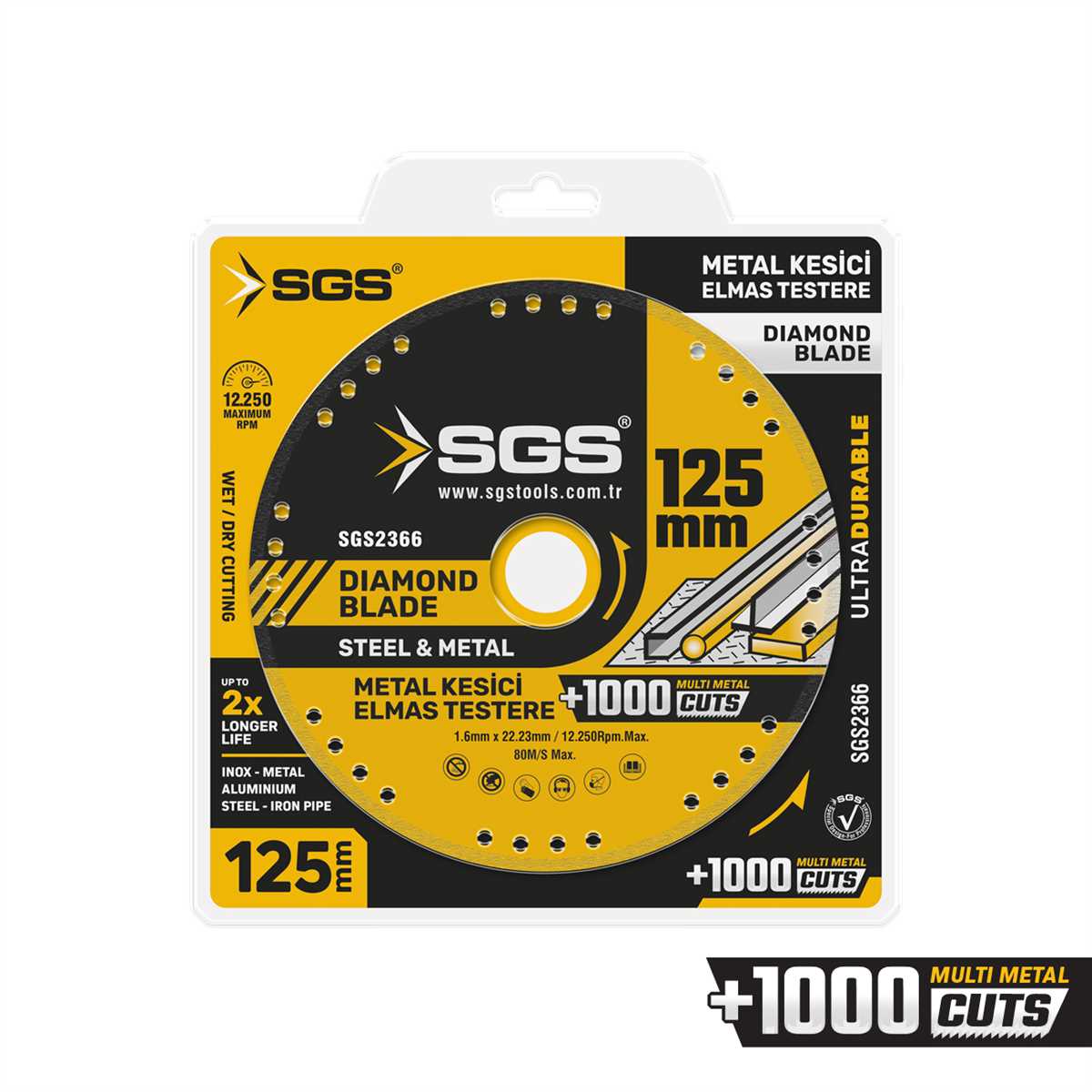 VAKUMLU ELMAS MULTI-METAL KESİCİ 125 MM 1