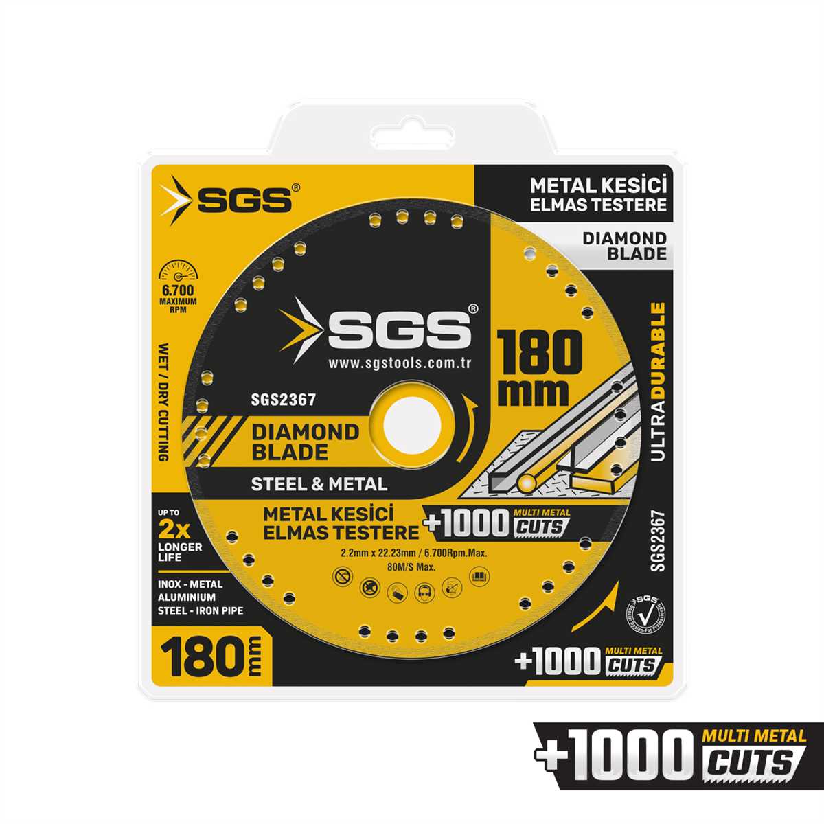 MULTI METAL DIAMOND BLADE 180 MM 1