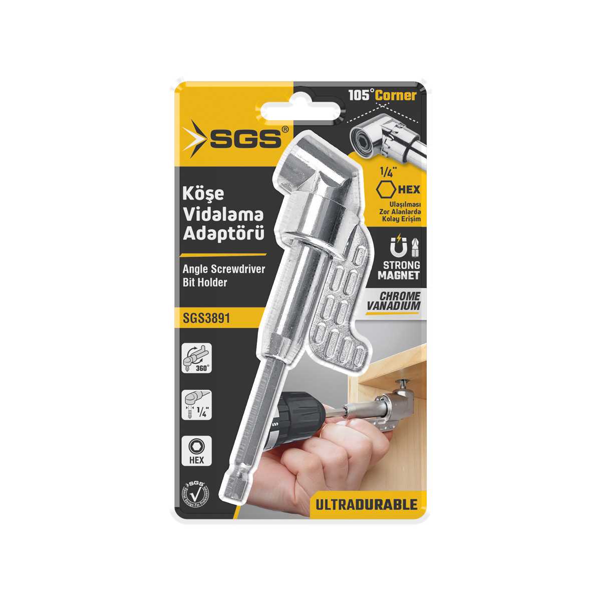 ANGLE SCREWDRIVER BIT HOLDER LONG 1