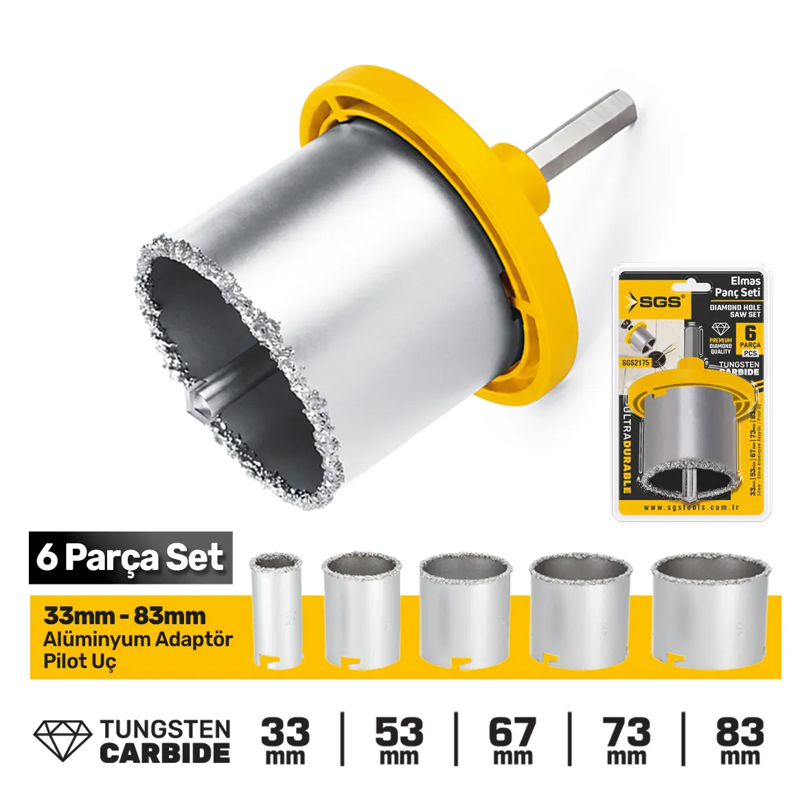 Diamond Tile Hole Cutter Set 1