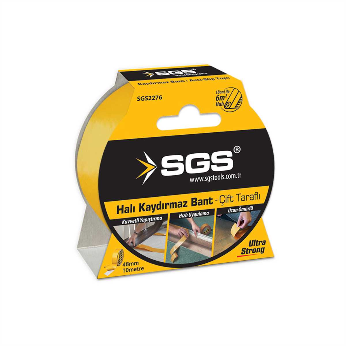 ÇİFT TARAFLI HALI KAYDIRMAZ BANT 48MM*10MT 1