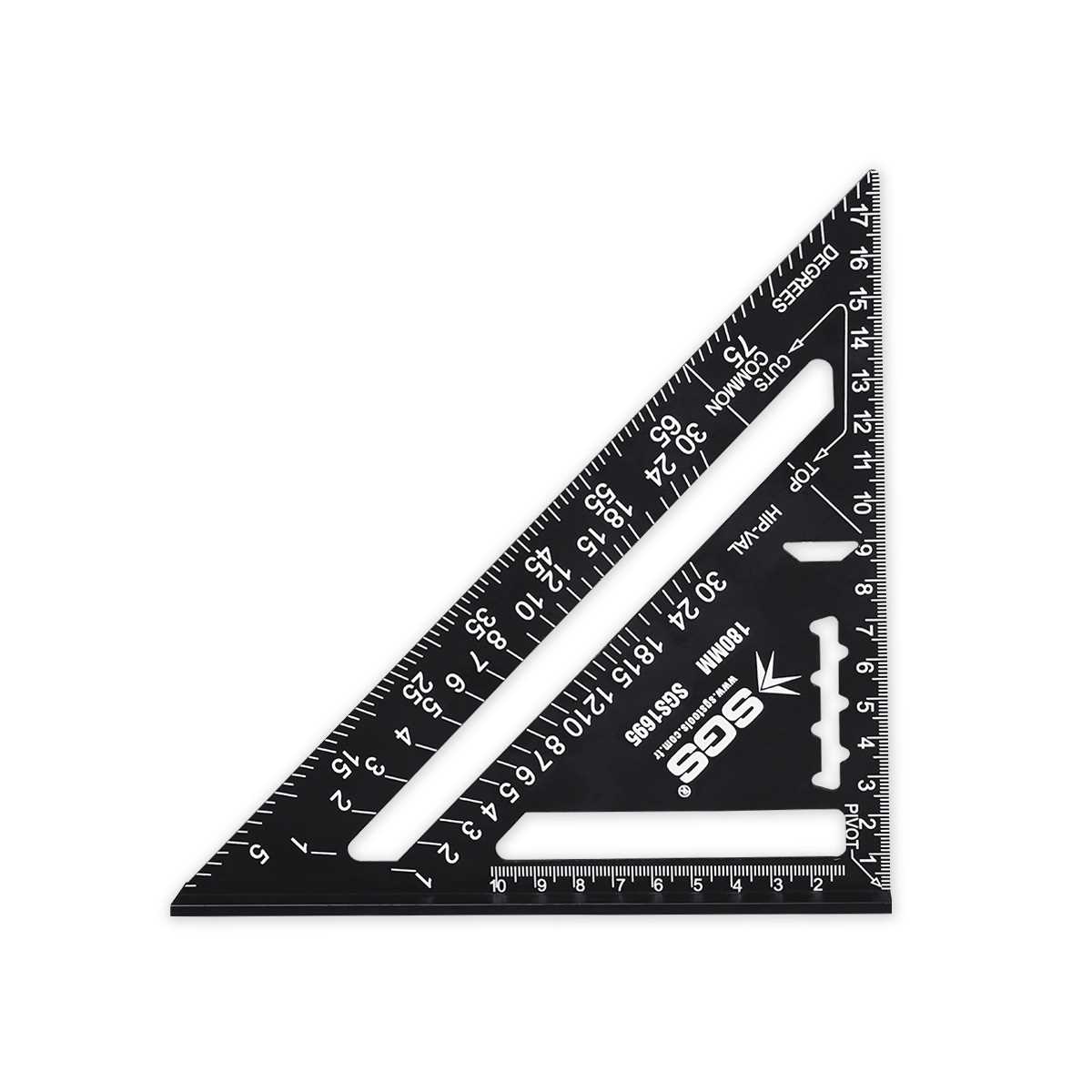 ALÜMİNYUM ÜÇGEN GÖNYE 180 MM 1