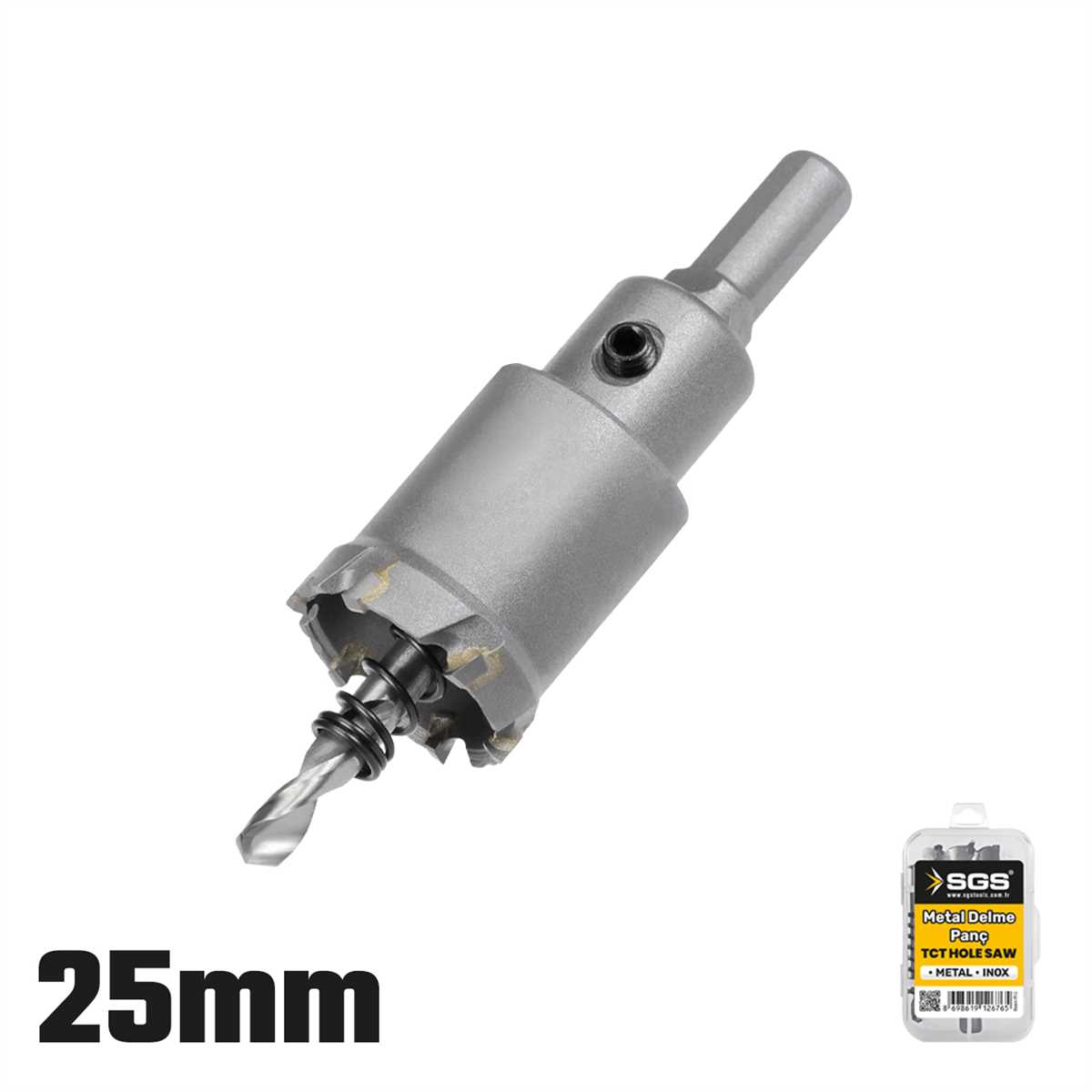 TCT METAL-INOX DELME PANÇ SETİ 25 MM 1