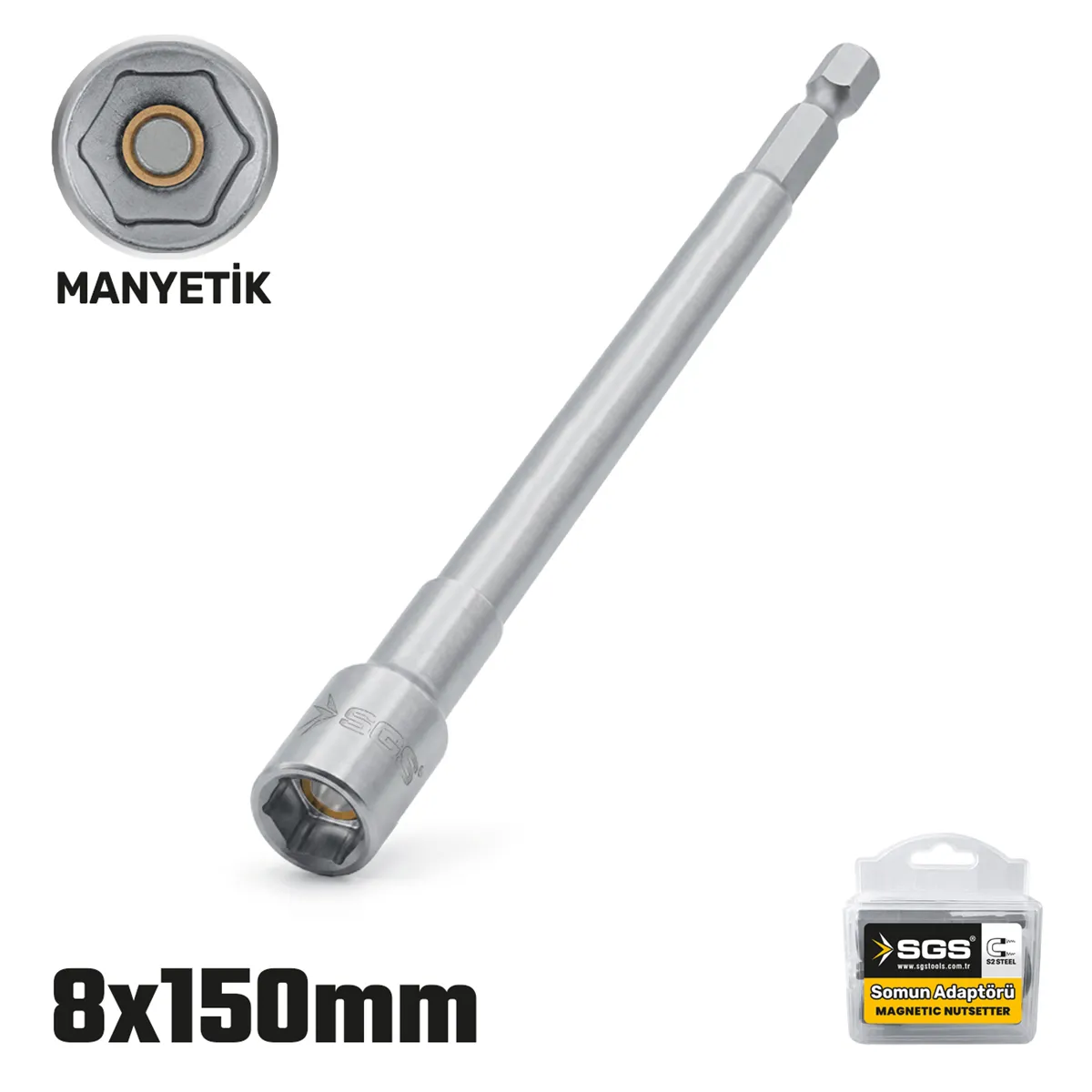 Magnetic Nut Drive 8*150mm 1