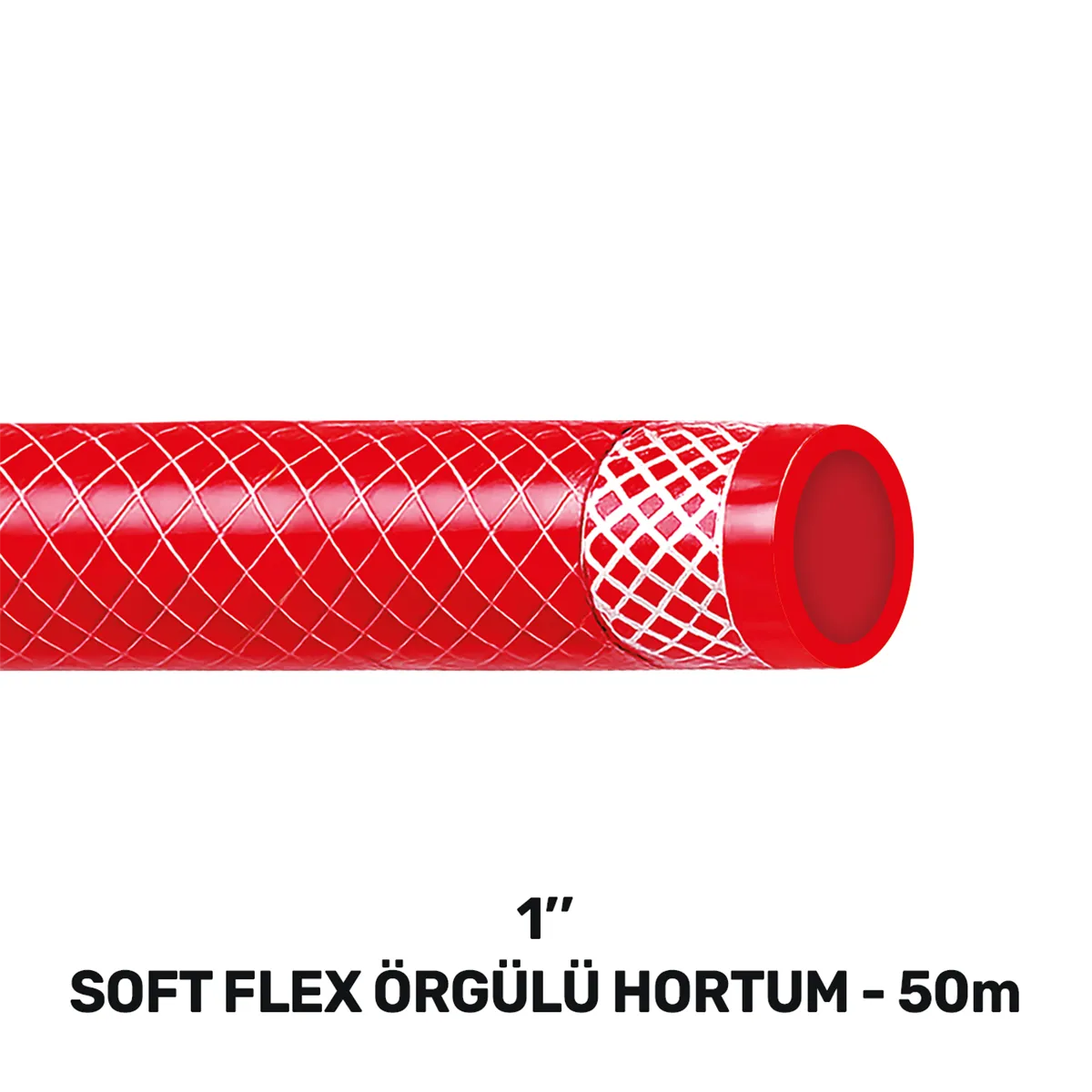 1'' SOFTFLEX ÖRGÜLÜ HORTUM 50 MT 1