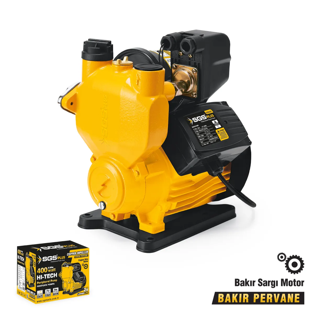 PERİFERİK SU POMPASI 400 WATT 0.55 HP 1