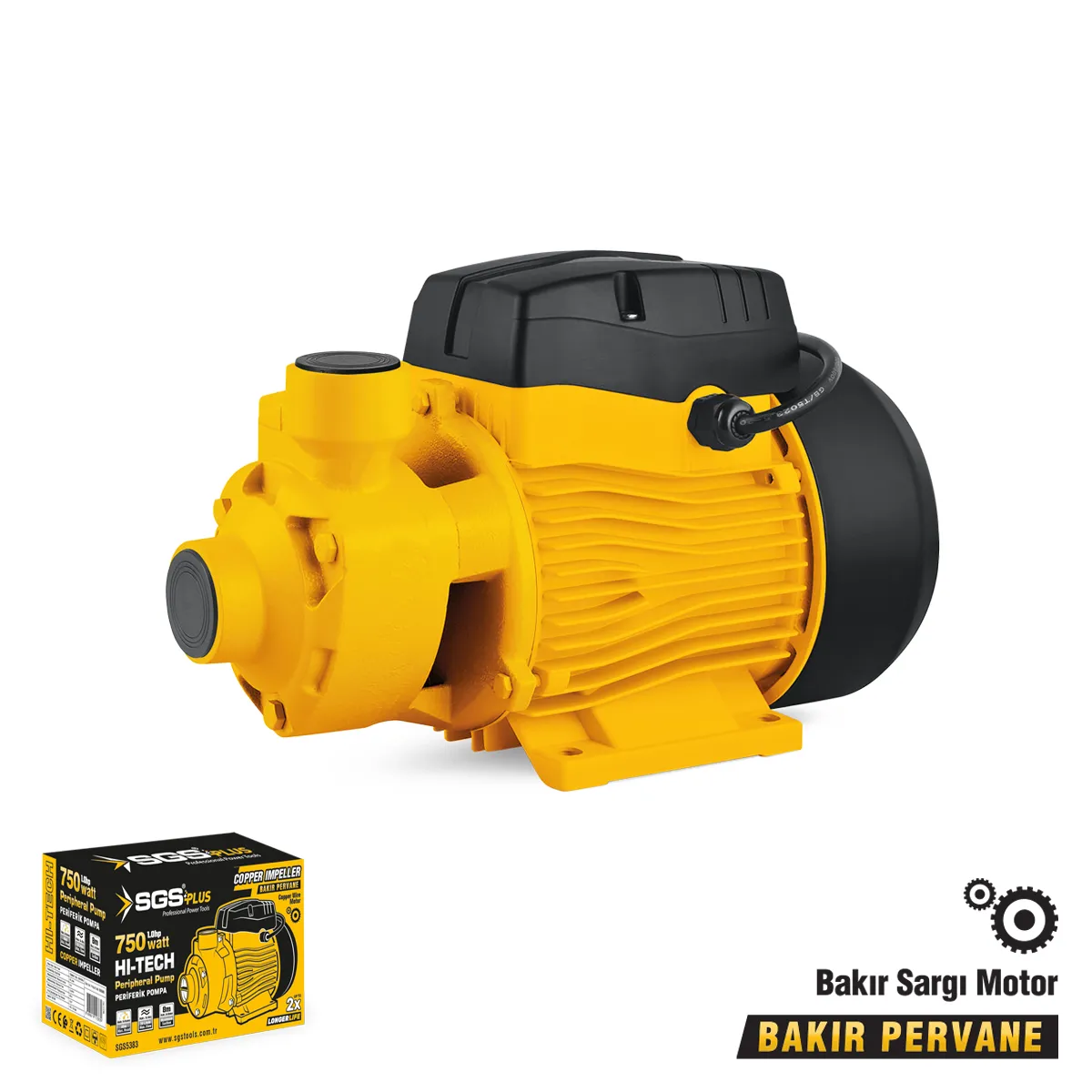 PERİFERİK SU POMPASI 750 WATT 1.0 HP 1