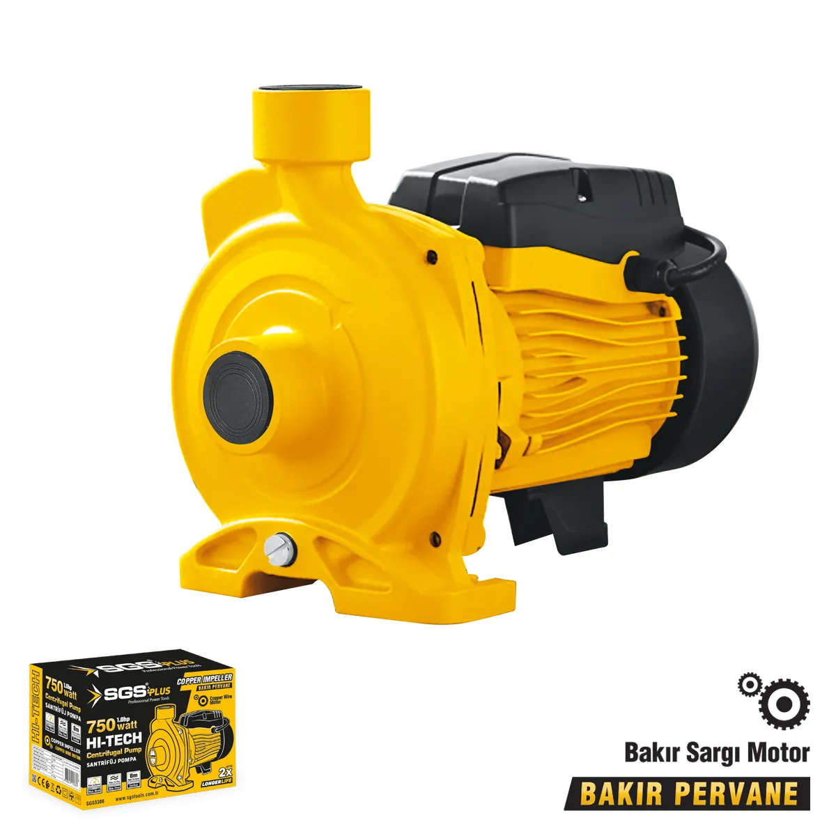 SANTRİFÜJ SU POMPASI 750 WATT 1.0 HP 1