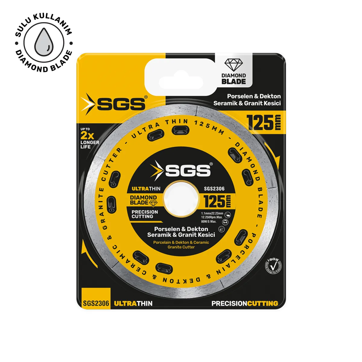 PROFESYONEL PORSELEN KESİCİ ULTRA İNCE 125x1.1 mm 1