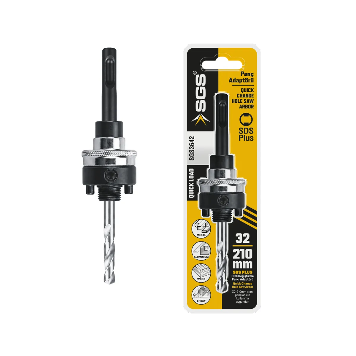 Bi-Metal Adaptor Quick SDS PLUS	 1