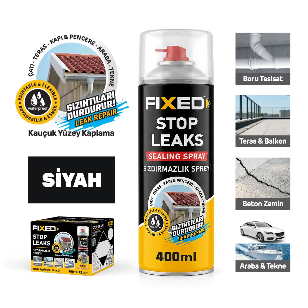 Sealing Spray 400 ML Black 1