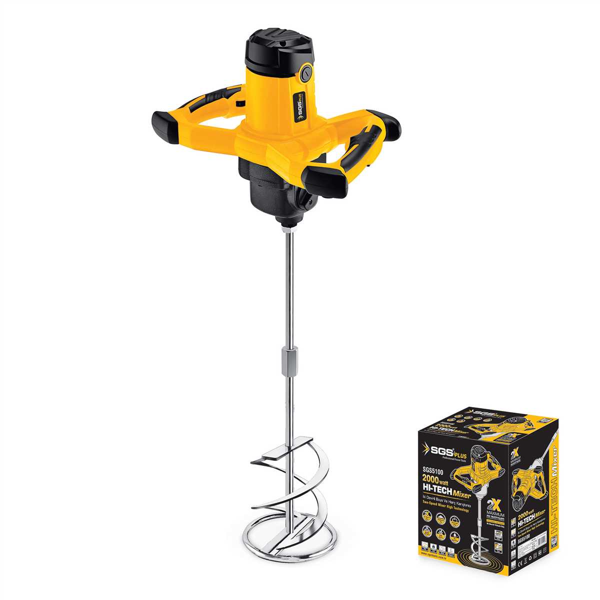 BOYA VE HARÇ KARIŞTIRICI MIXER 2 VİTESLİ (2000 WATT) 1