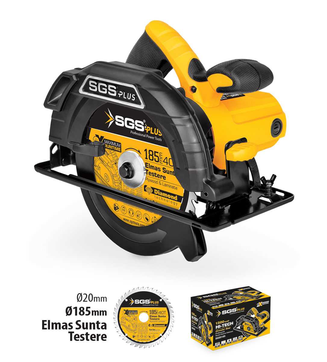 Professional Circular Saw 185mm 1500 Watt 1