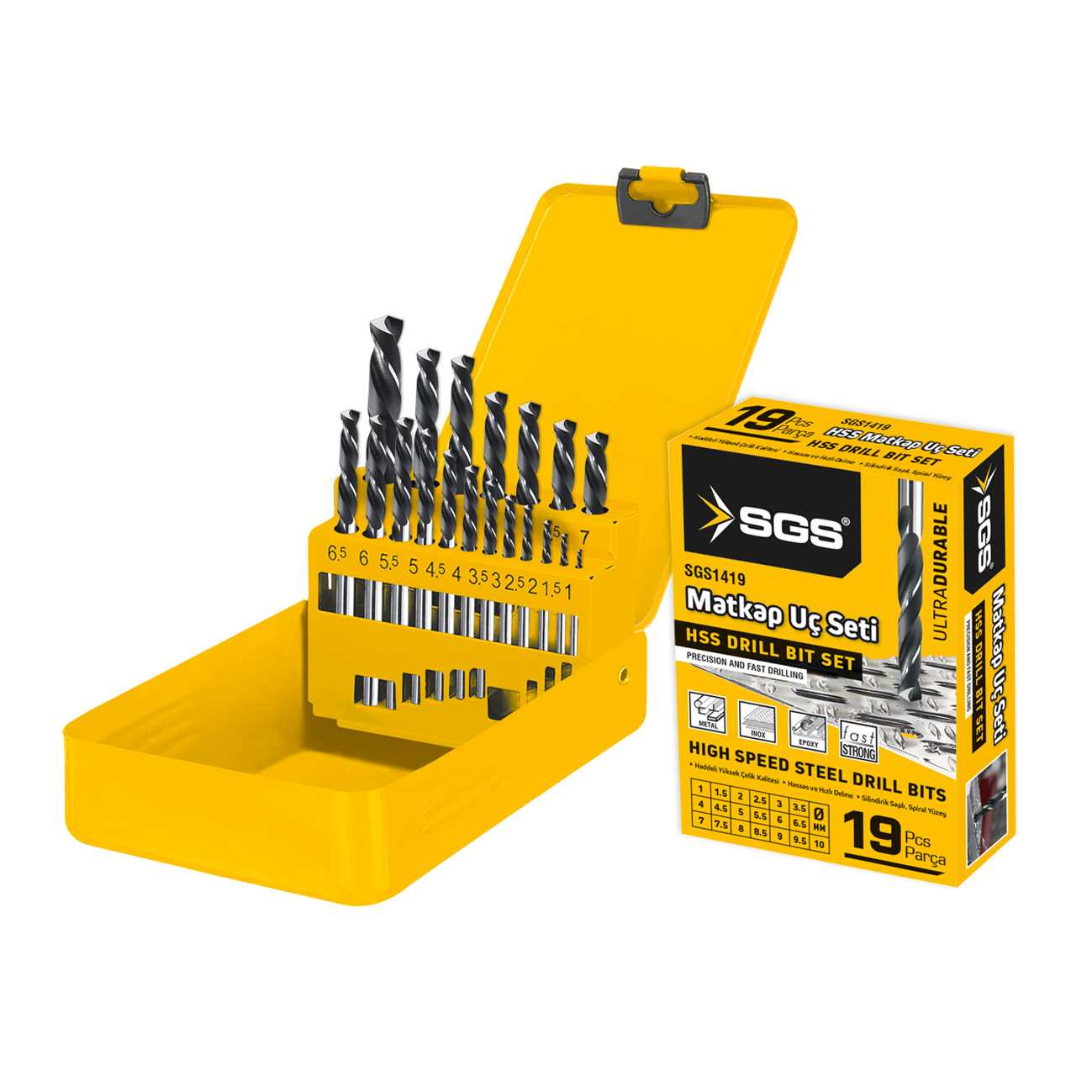 19 PARÇA HSS MATKAP UCU SETİ 1