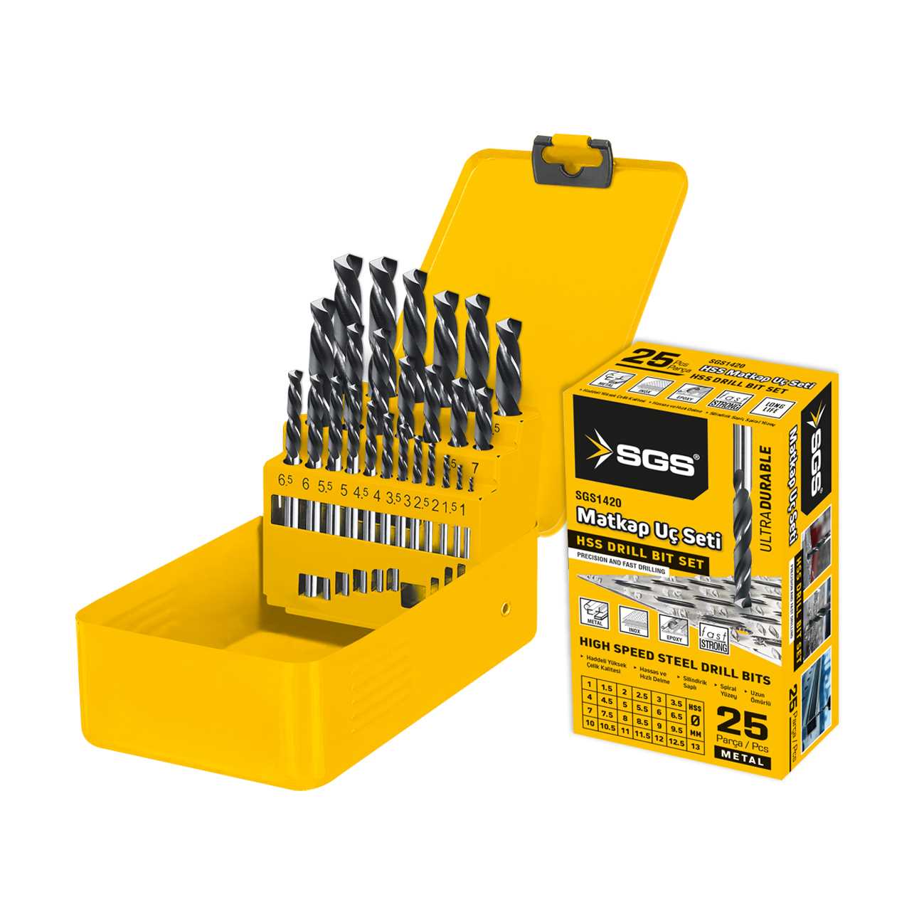 25 PARÇA HSS MATKAP UCU SETİ 1