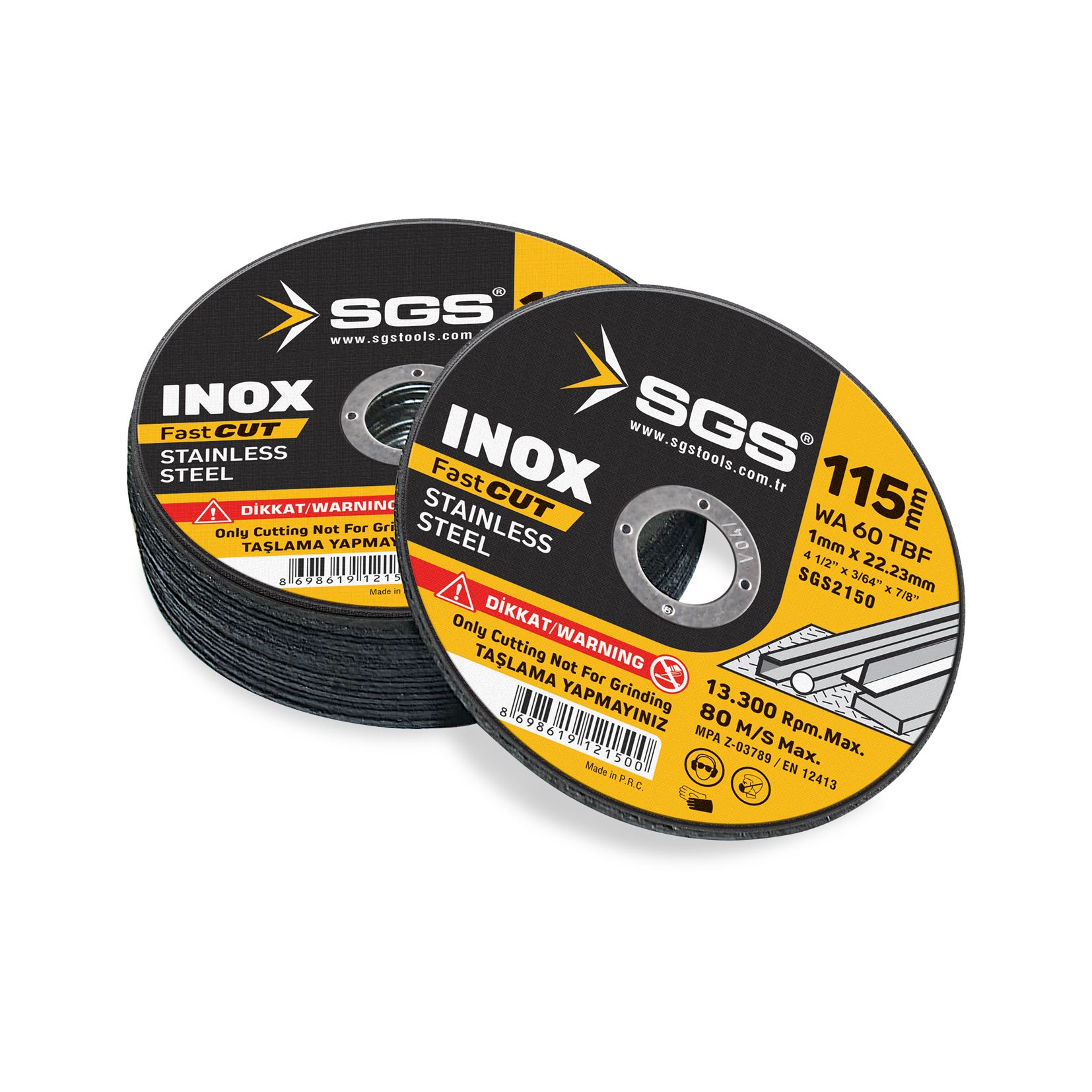 INOX METAL KESİCİ 115*1,0*22MM 1