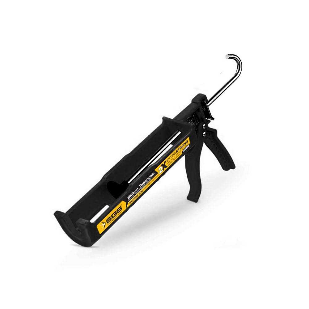 SİLİKON TABANCASI PROFESYONEL PLASTİK(SİYAH) 1