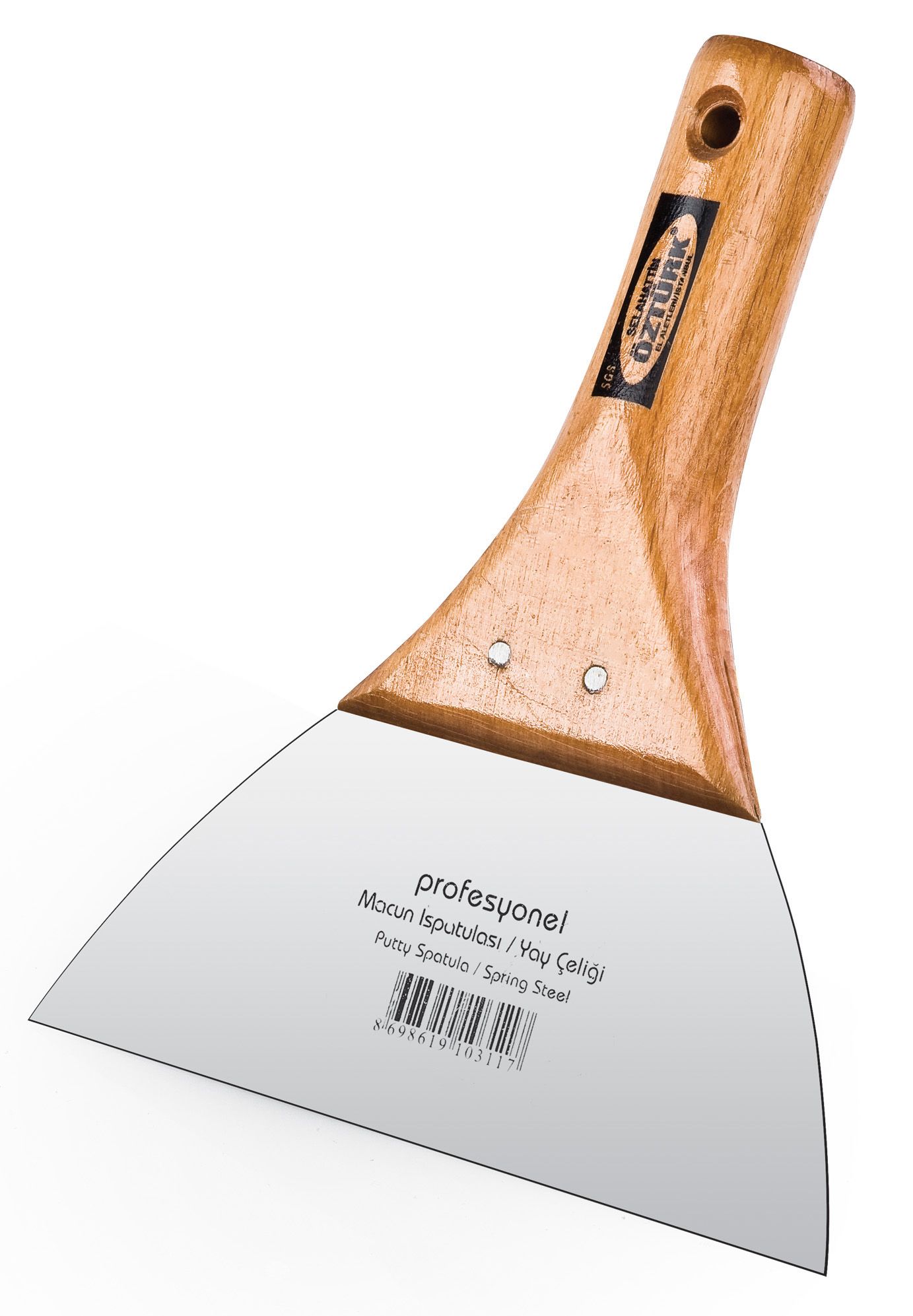 Putty Spatula Wooden Handle 14cm 1