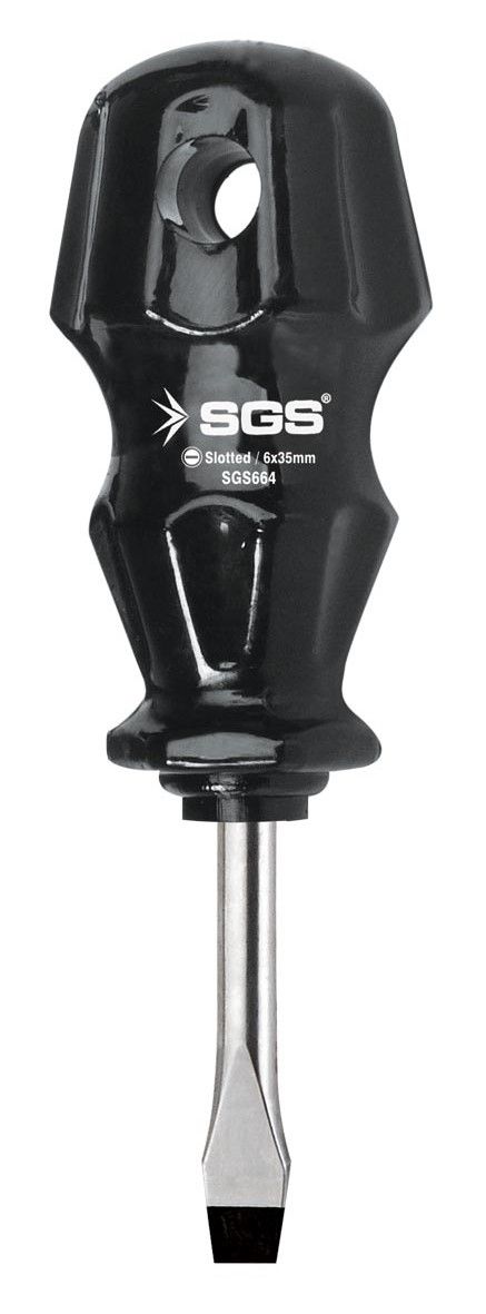 6*35  Screwdriver Slotted-Black Series 1