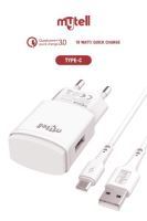 Mytell  Type C MY-C12 2in1 Qc 18W  Sarj Seti Beyaz - 2