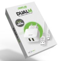 Jopus Universal Type C JO-DU01 Dualm JO-DU01 Dualm 2in1 2,4 A Charging Set Beyaz - 1