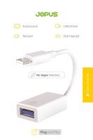 Jopus JO-IP07 Universal Lightning   USB Otg Beyaz - 2