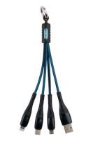 Jopus Micro / Type C / Lightning JO-SK01  Sarj Kablosu Mavi - 1